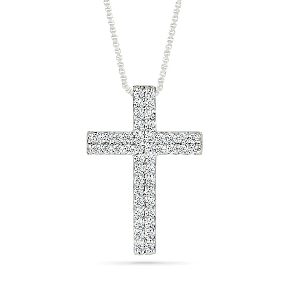 .17ctw Diamond Pave Cross Pendant