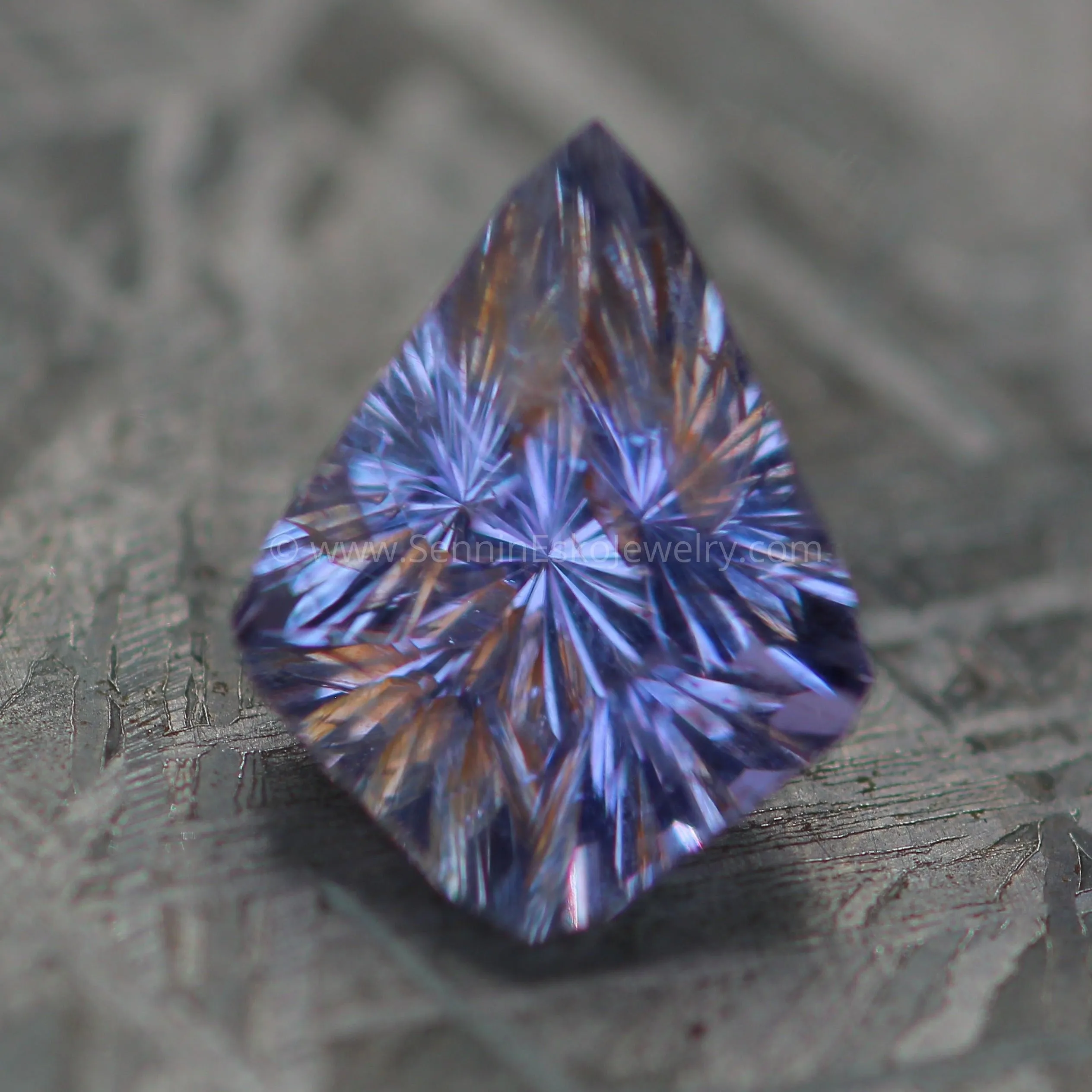 3 Carat Lilac Umba Sapphire Kite -  Fantasy Cut - 10.2x8mm