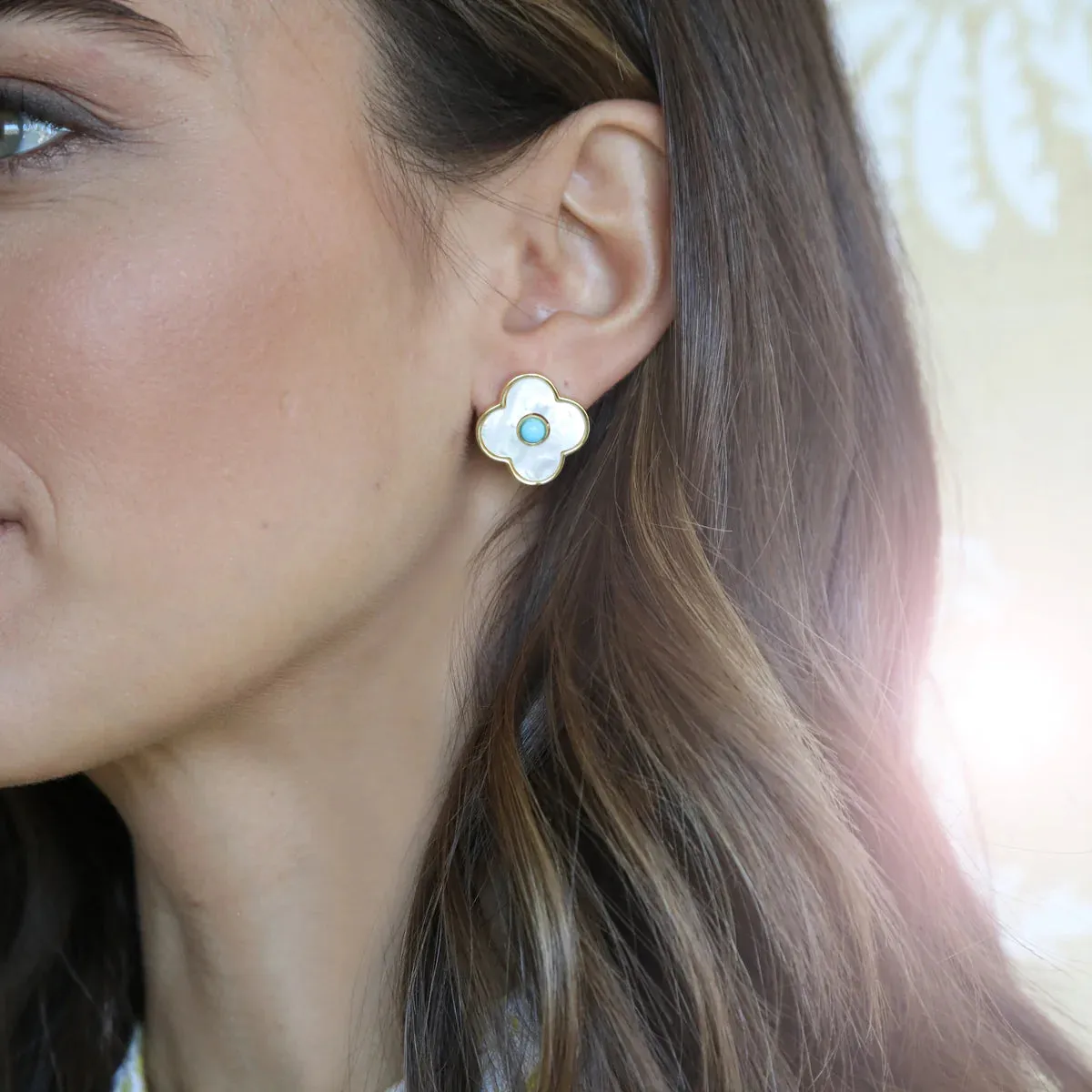 ASHA Angelina Turquoise Studs