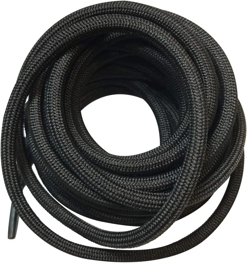 B&Q 3 Pairs Heavy Duty Round Boot Laces Shoelaces for Hiking Walking Construction Safety Work Boots Shoes