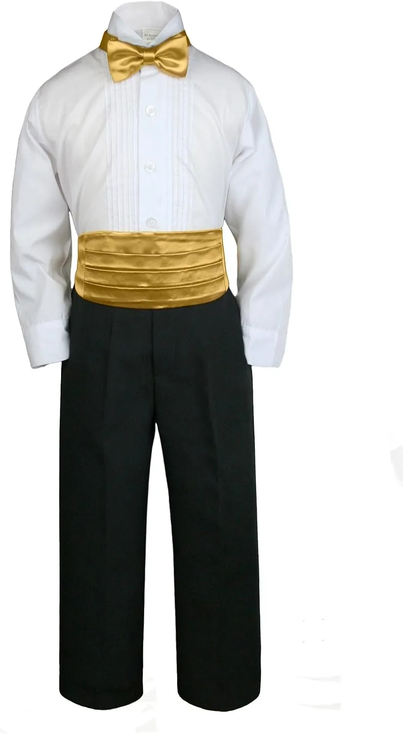 Classic Fashion Boy Suit Party Formal Wedding Colors Satin Cummerbund & Bow tie
