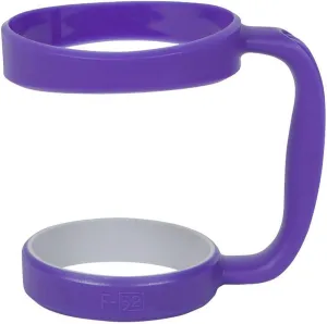 F-32 Handle - 19 COLORS - 30oz Size - Compatible with 30 oz YETI and 30 oz. OZARK TRAIL Tumbler Travel Mug (30OZ, PURE PURPLE)
