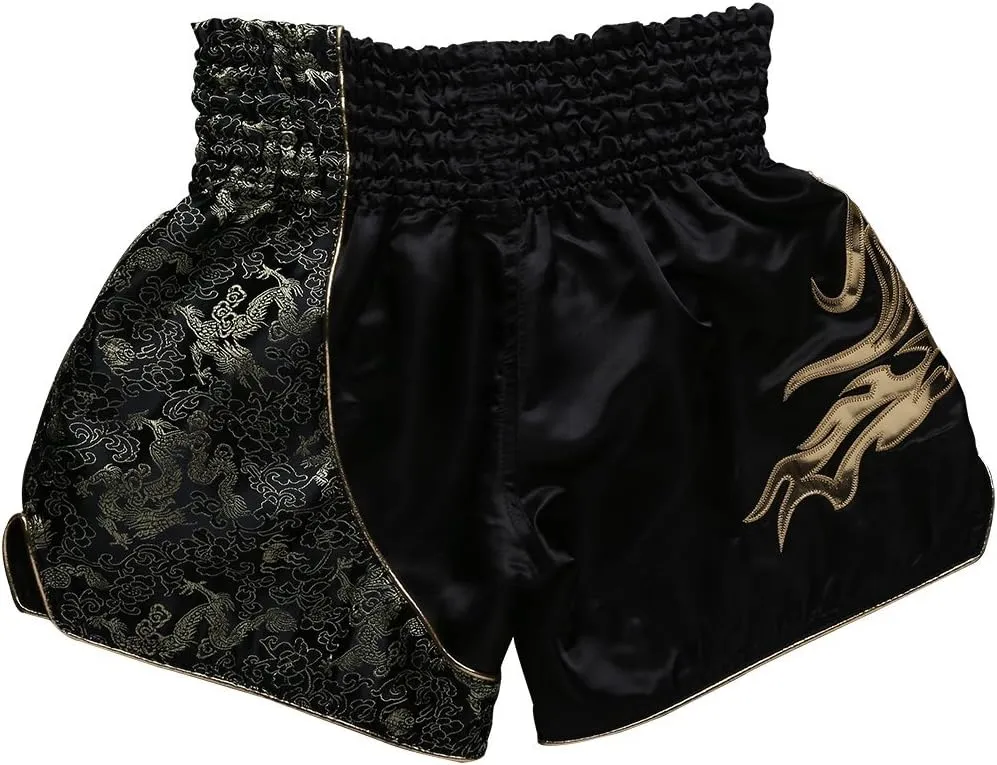 FLUORY Muay Thai Fight Shorts,MMA Shorts Clothing Training Cage Fighting Grappling Martial Arts Kickboxing Shorts Clothing