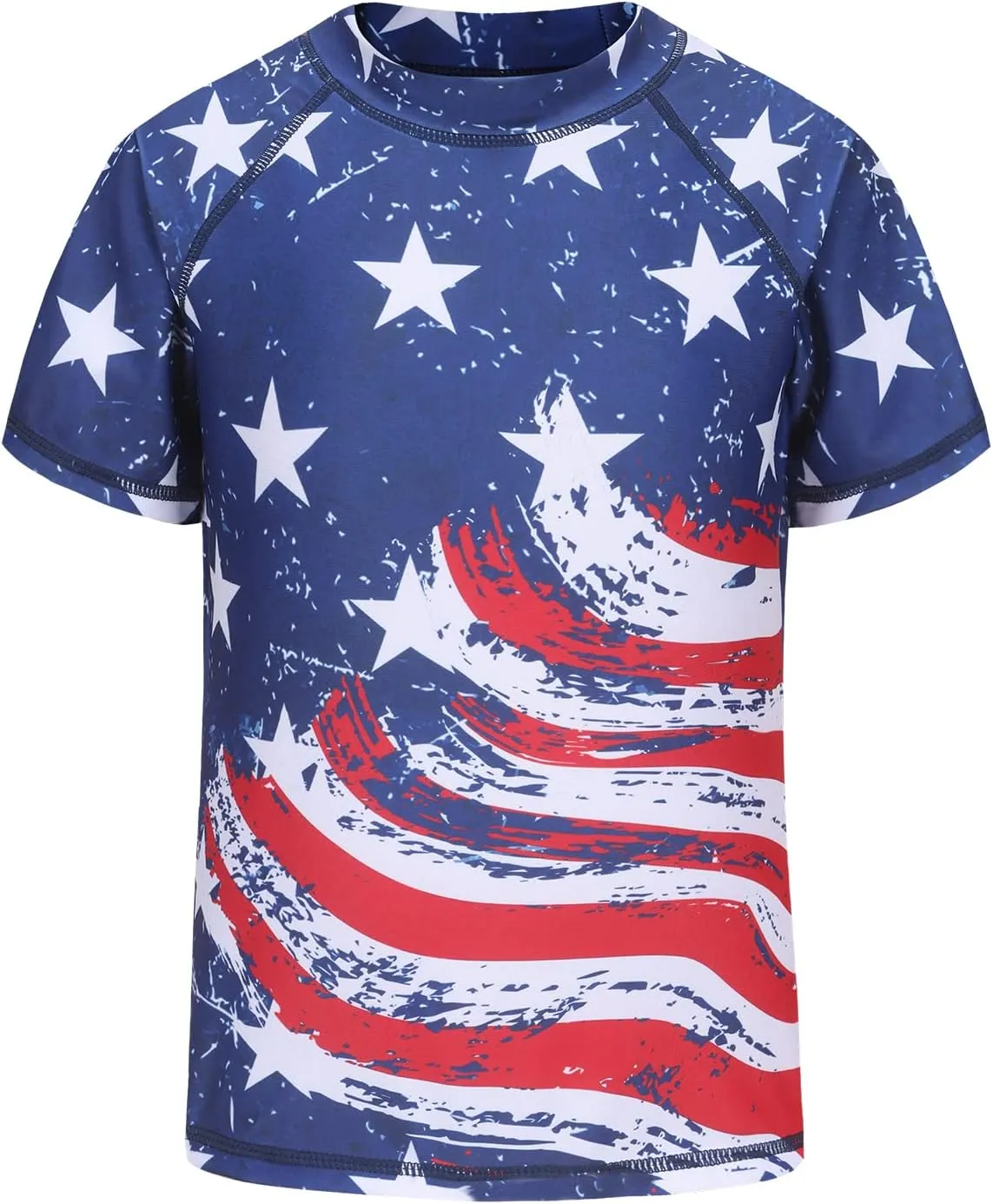Girls Rash Guard Swimsuits UPF 50  Sun Protective Bathing Suit for Kids Girls Short Sleeve Swim Shirts 3-16 Years