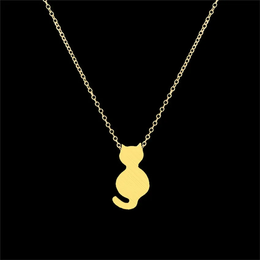 GORGEOUS TALE Jewelry Collier Stainless Steel Chain Butterfly Elephant Panda Birds Pendants Bijoux Femme Choker Necklaces Women