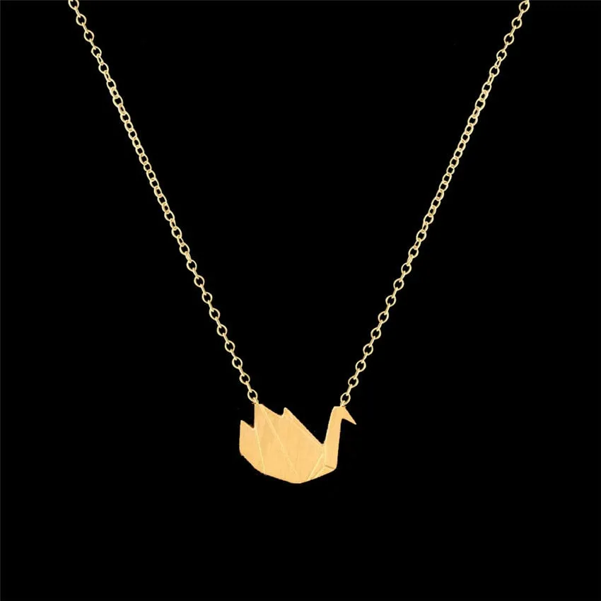 GORGEOUS TALE Jewelry Collier Stainless Steel Chain Butterfly Elephant Panda Birds Pendants Bijoux Femme Choker Necklaces Women