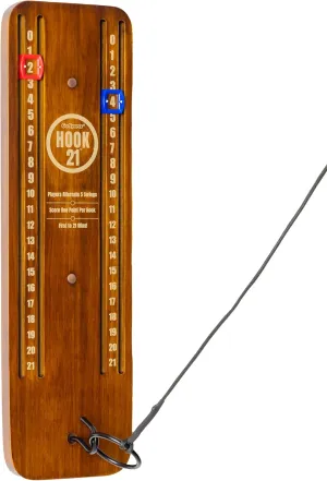 GoSports Hook 21 Ceiling Mount Ring Swing Game - Choose Your Color - Play Indoors or Outdoors