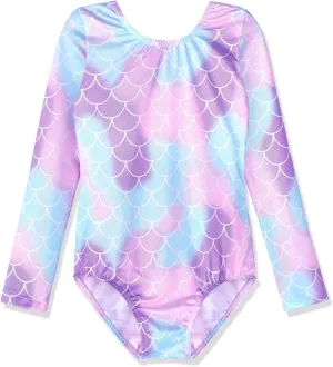 HOZIY Gymnastics Leotards for Girls Unicorn Pink Purple Sparkly Dancewear Activewear Quick Dry