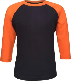 ILTEX Kids & Youth Baseball Raglan T-Shirt 3/4 Sleeve Infant Toddler Youth Athletic Jersey Sports Casual (20  Colors)