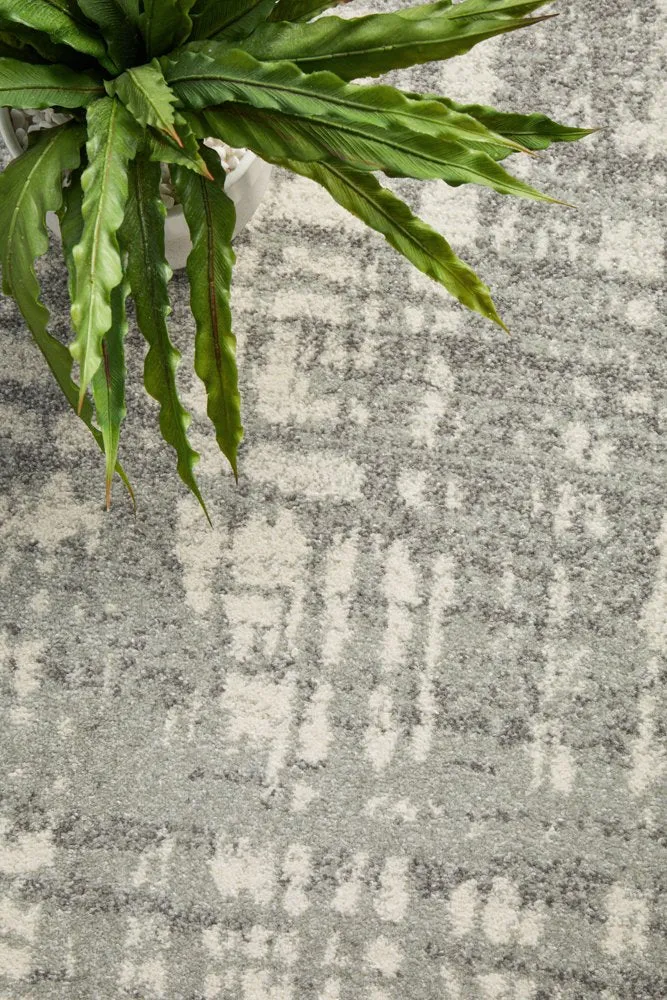 Mirage 354 Round Rug (Silver) by Rug Culture
