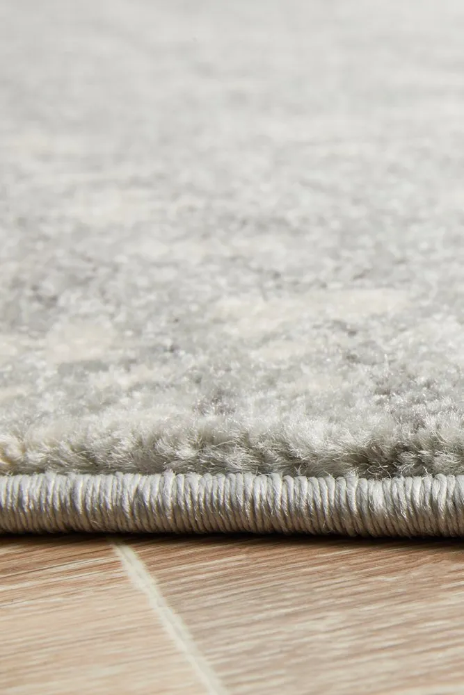 Mirage 354 Round Rug (Silver) by Rug Culture
