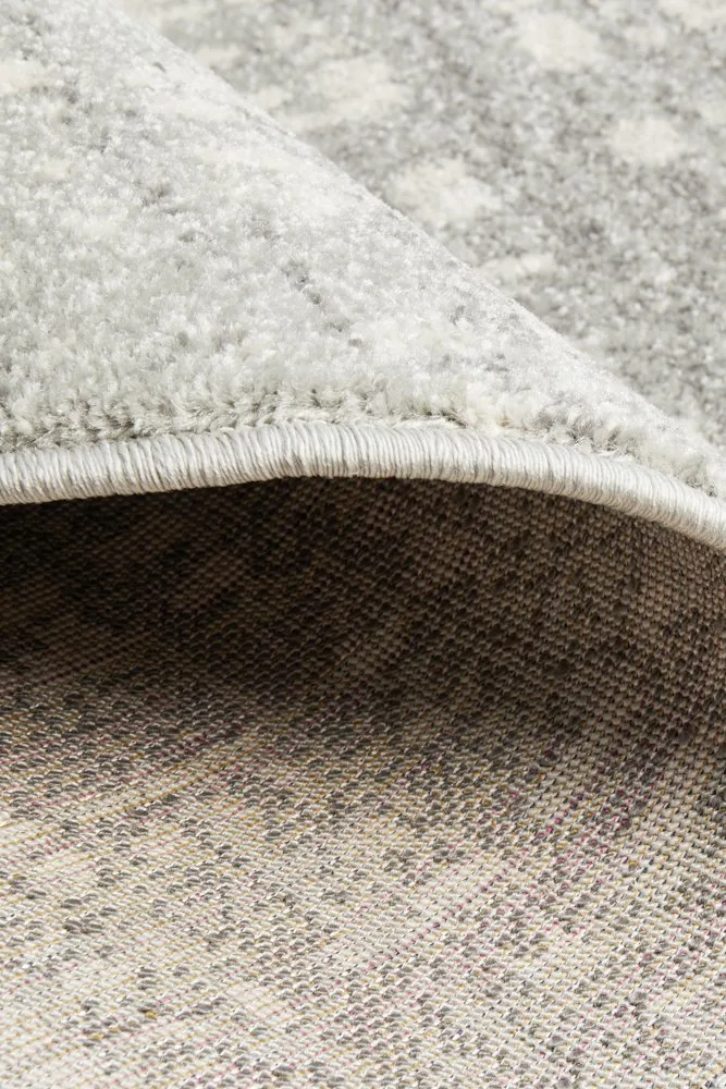 Mirage 354 Round Rug (Silver) by Rug Culture