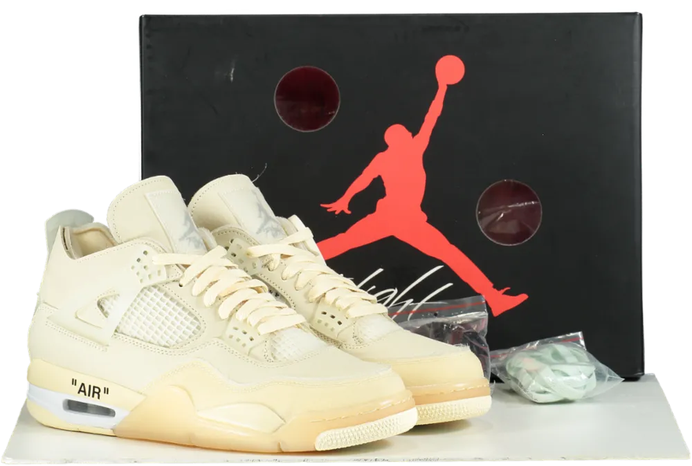 Nike CV9388 Sail Air Jordan 4 Retro SP Trainers UK 8.5 👟
