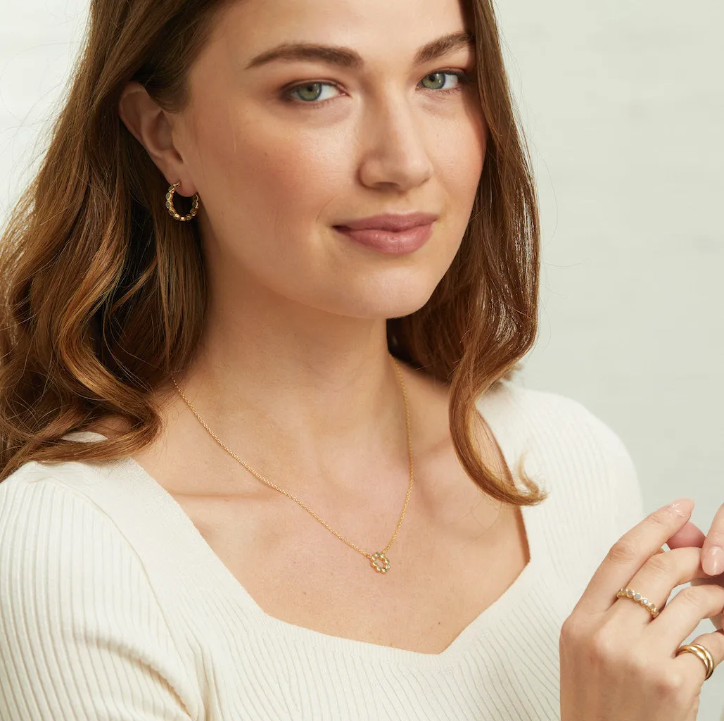Ortigia Mini Labradorite & Gold Vermeil Necklace