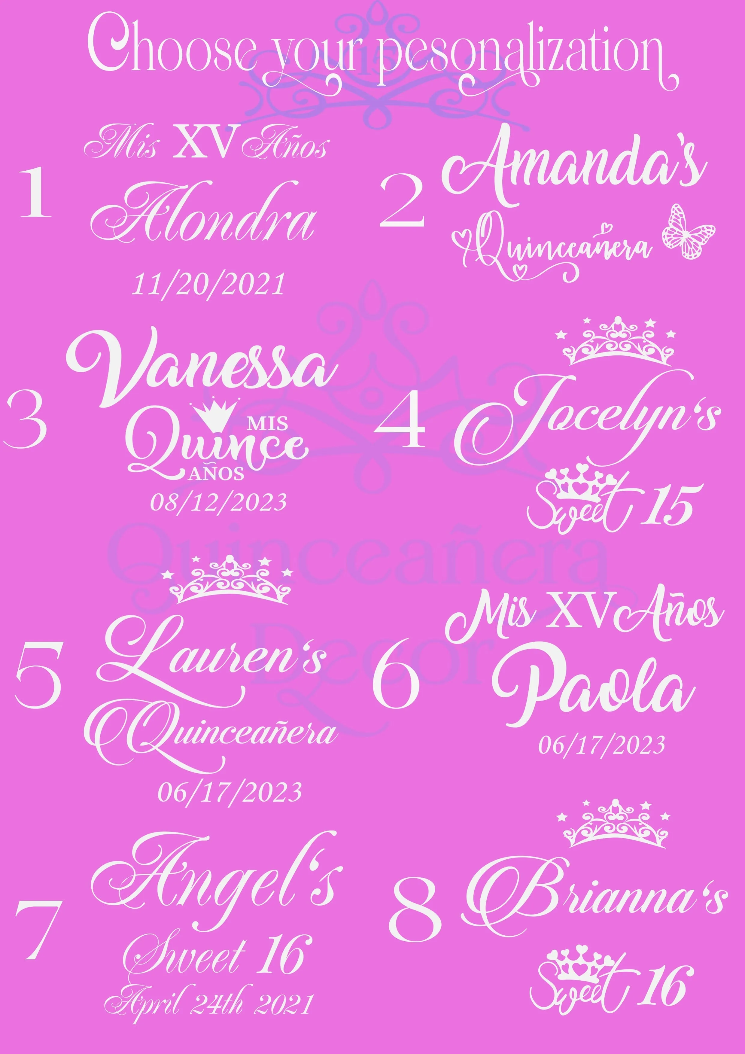 Plum Quinceanera bouquet 9 inches