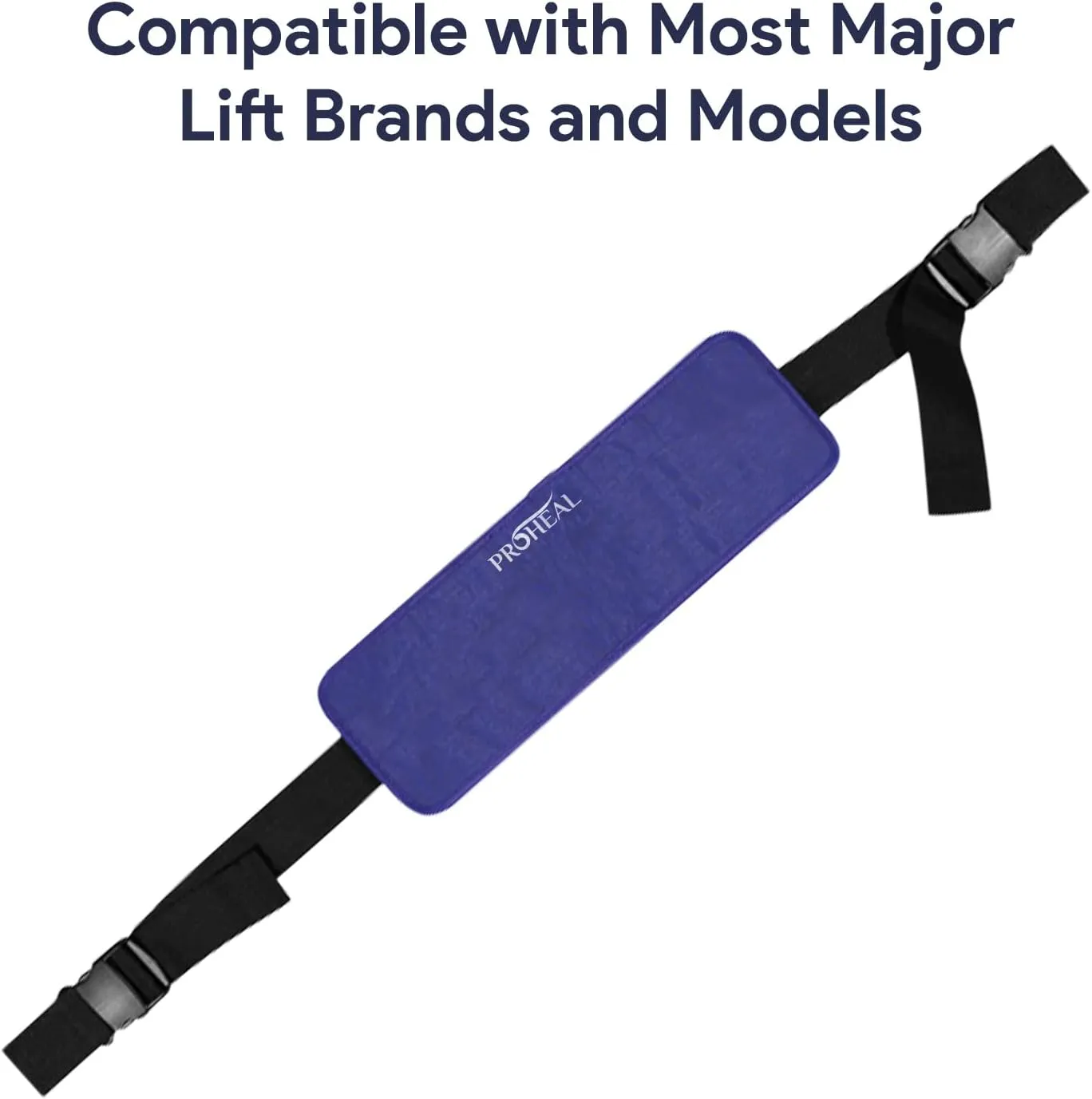 ProHeal Universal Knee Strap Brace for Sit to Stand Patient Transfer Lift Slings, Polyester - Compatible with Hoyer, Invacare, McKesson, Drive, Lumex, Joerns and More
