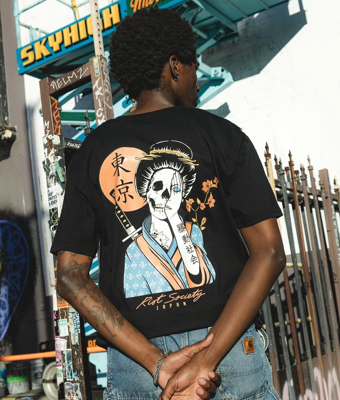 Riot Society Men's Short Sleeve Graphic and Embroidered Fashion T-Shirt