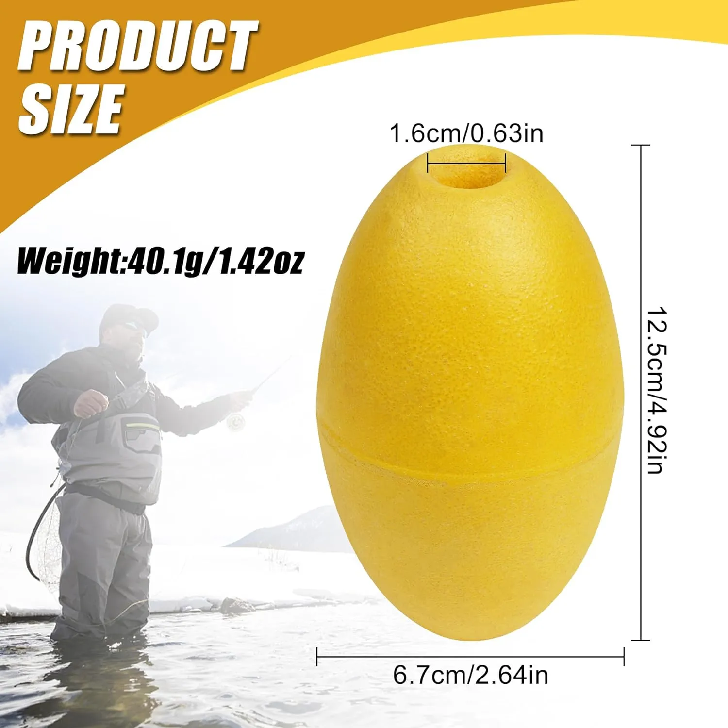 Rope Floats Marine Buoy Float,4pcs/8pcs Deep Water Oval Water Float Fishing Marker Buoys for Water Ski Ropes Anchor Lines Boats Swimming Kayak Crabbing Trail Dock Pool Yellow