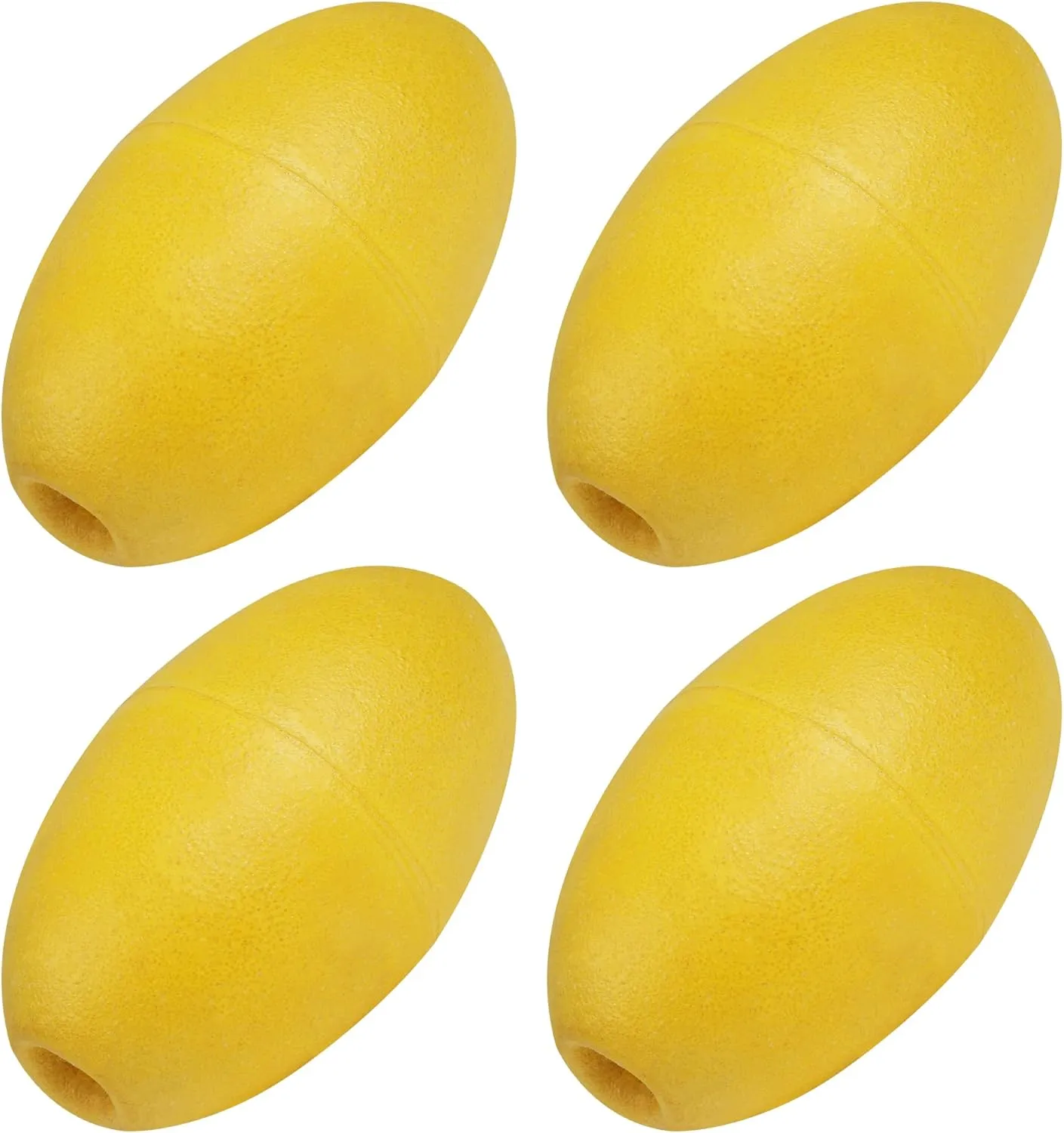 Rope Floats Marine Buoy Float,4pcs/8pcs Deep Water Oval Water Float Fishing Marker Buoys for Water Ski Ropes Anchor Lines Boats Swimming Kayak Crabbing Trail Dock Pool Yellow