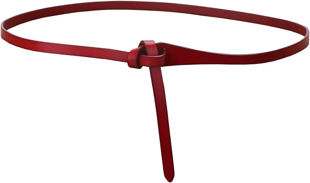shengweiao Women's Adjustable Leather Belts Fashion Skinny Waist Strap