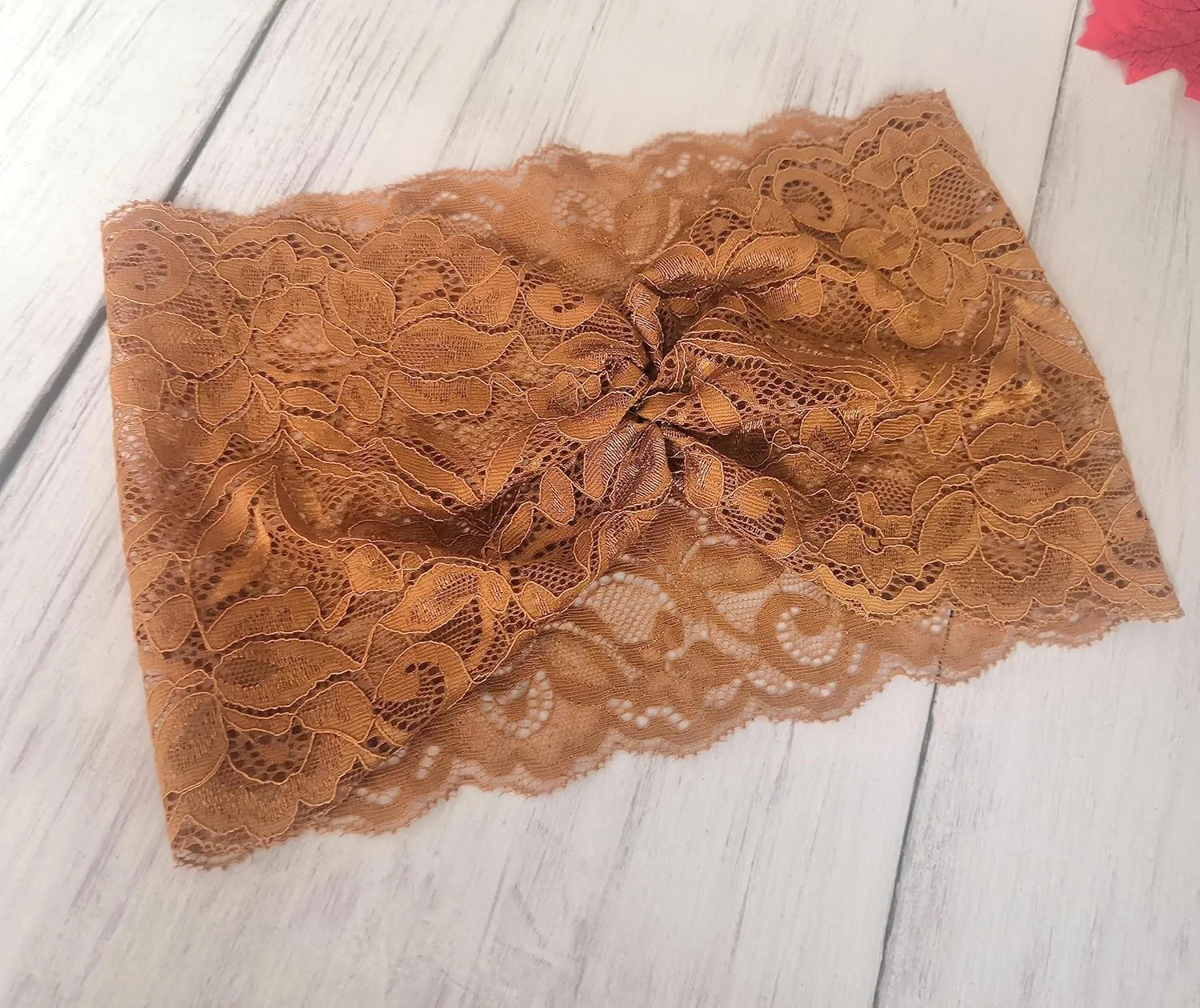 Stretch Lace Headbands for Women: Wide Turban, Yoga, and Headwrap Styles (Coffee, One Size)