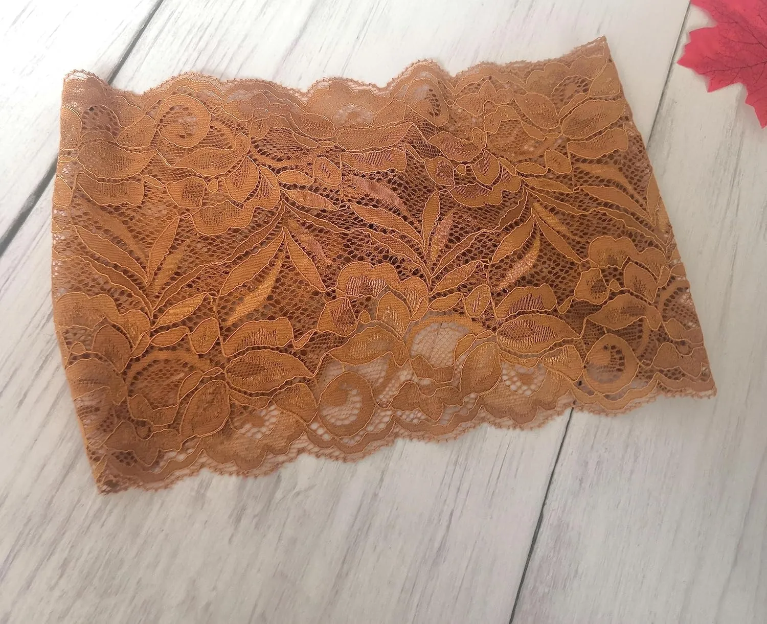 Stretch Lace Headbands for Women: Wide Turban, Yoga, and Headwrap Styles (Coffee, One Size)