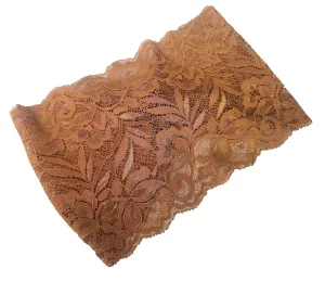 Stretch Lace Headbands for Women: Wide Turban, Yoga, and Headwrap Styles (Coffee, One Size)