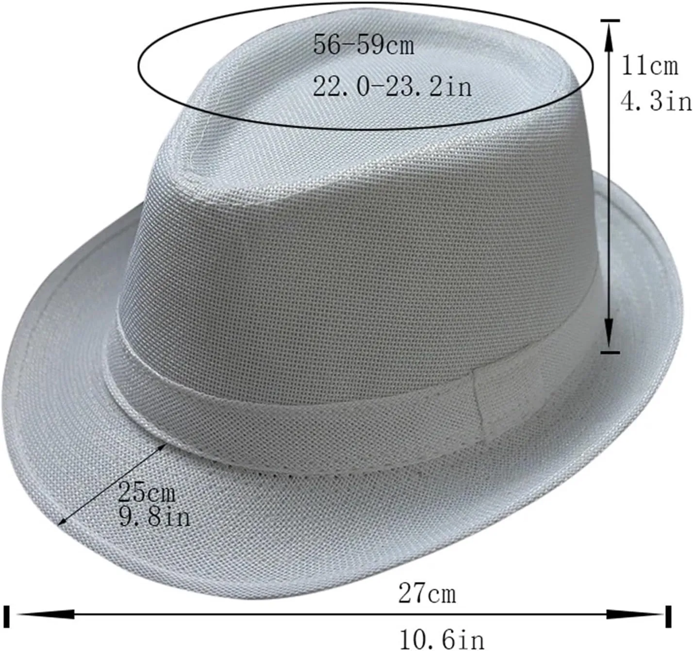 Top Hats Fedora Hat for Men Elegant Vintage Black White Red Brim Top Jazz Beach Unisex Classic Cap(Beige)