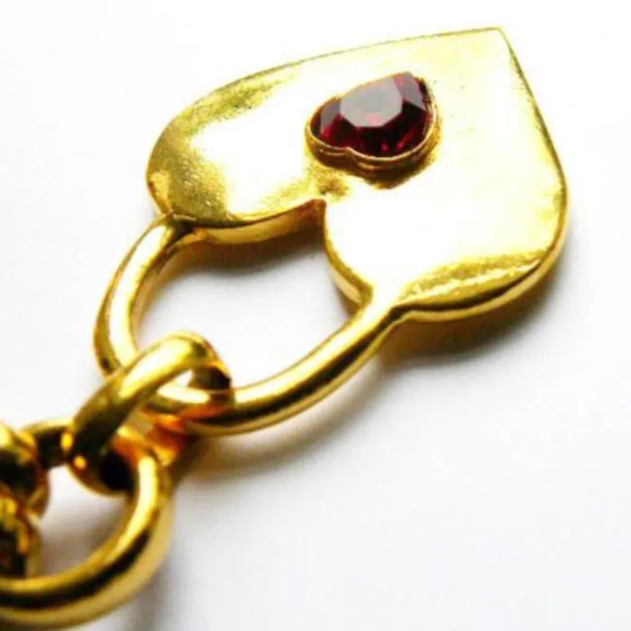 Vintage Chanel Padlock Heart Necklace