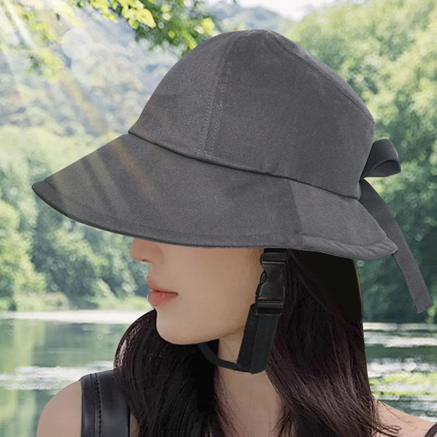 Women Cycling Helmet for Sun Hat with Bike Helmet Fashion Breathable Sunscreen Head Protection Bicycle Helmet Hats